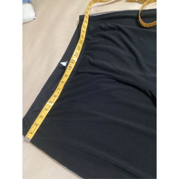 NY Collection Black With Silver Stripe Wide Leg Palazzo Pants 2X - Picture 2 of 7